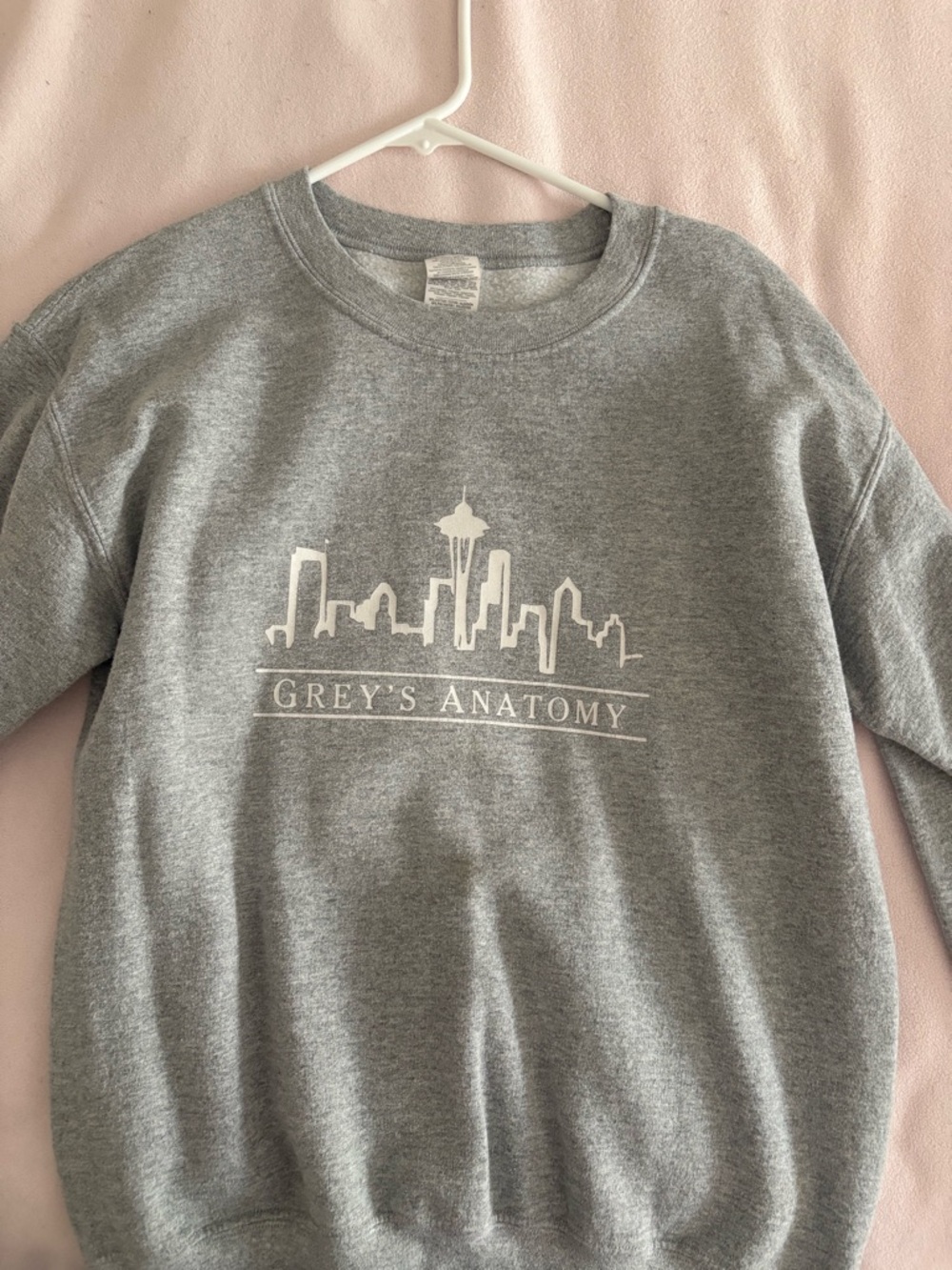Grey's Anatomy Grey Crewneck Sweatshirt - White Print
